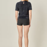 Rhinestone EF Logo Knit