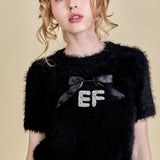 Rhinestone EF Logo Knit