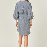Stripe Shirt Mini Dress