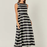 Stripe Midi Dress