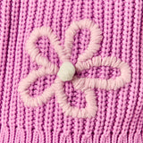 Flower Embroidery Knit Top