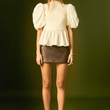 Mixed Media Knit Top