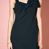 Bow Sleeveless Mini Dress