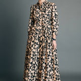 Fall Printed Midi Dress