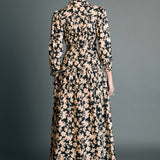 Fall Printed Midi Dress