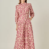 Clara Printed Midi Dress
