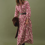 Clara Printed Midi Dress