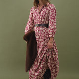 Clara Printed Midi Dress