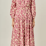 Clara Printed Midi Dress