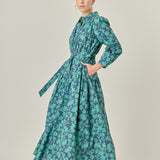 Fall Printed Midi Dress