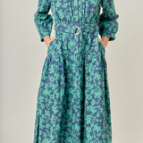 Fall Printed Midi Dress