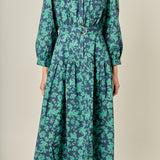 Fall Printed Midi Dress