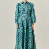 Fall Printed Midi Dress
