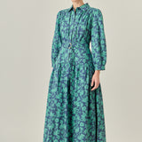 Fall Printed Midi Dress