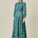 Fall Printed Midi Dress