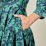 Fall Printed Midi Dress