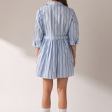 Poppy Sailor Stripe Shirt Mini Dress
