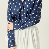 Lovelyn Heart Printed Shirt