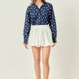 Lovelyn Heart Printed Shirt