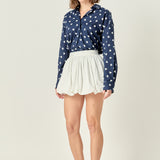 Lovelyn Heart Printed Shirt