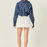 Lovelyn Heart Printed Shirt