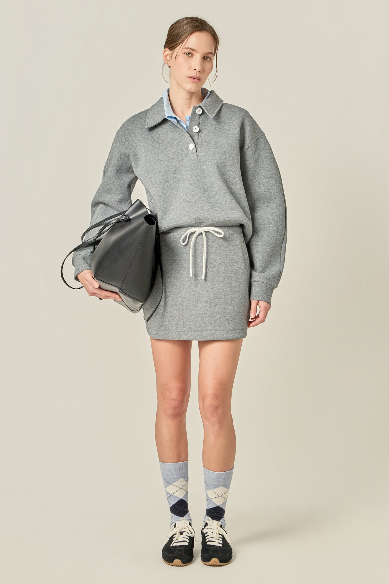 Premium Coat with Contrast Sailor Collar – English Factory