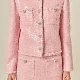 Robyn Rhinestone Tweed Jacket