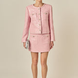 Robyn Rhinestone Tweed Jacket