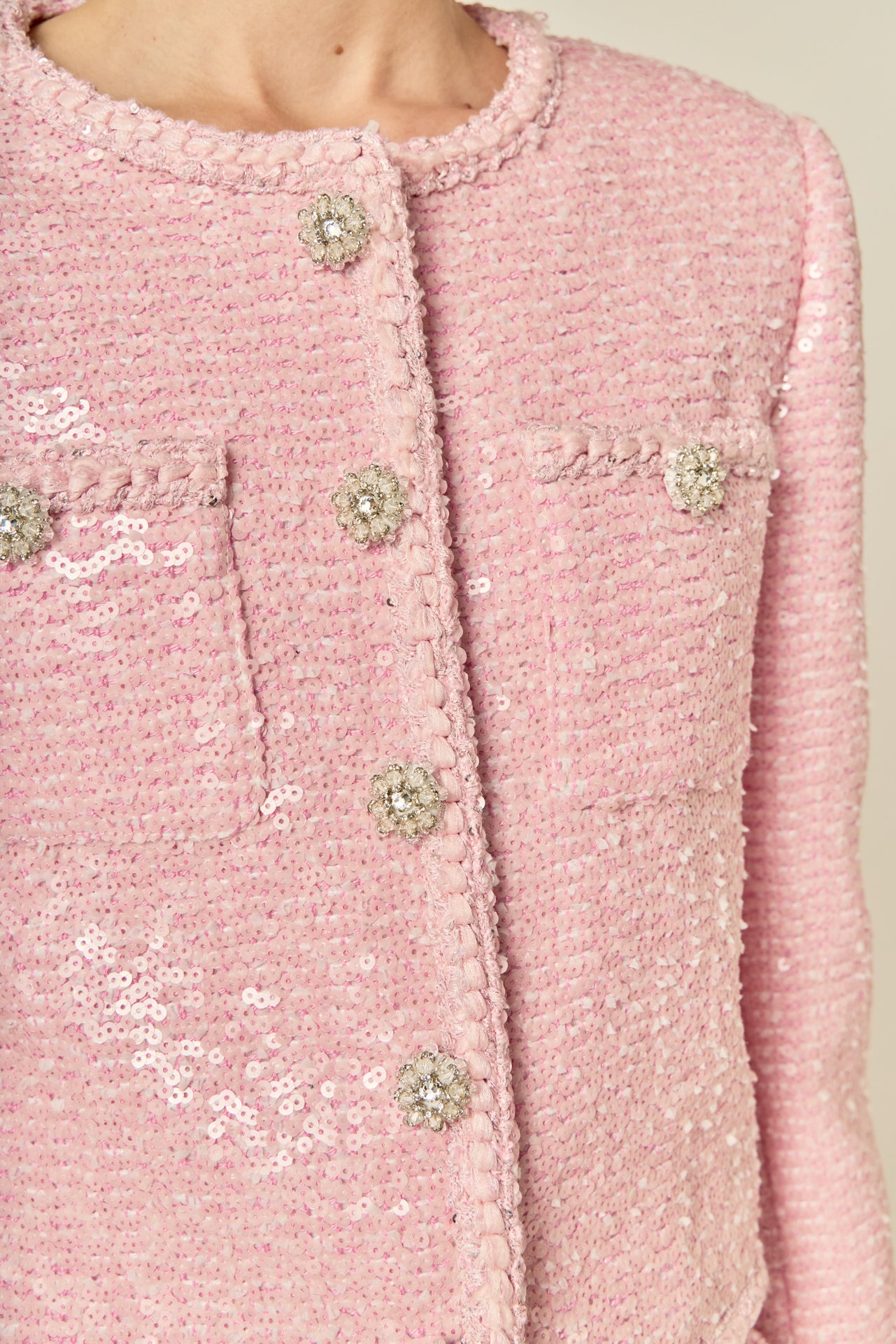 Robyn Rhinestone Tweed Jacket – English Factory
