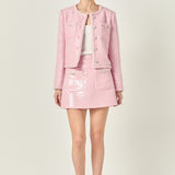 Robyn Rhinestone Mini Skirt