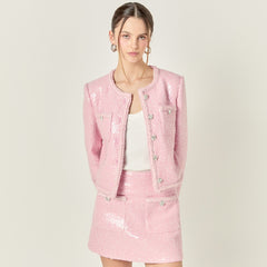 Robyn Rhinestone Mini Skirt