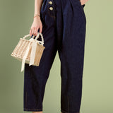 Susie Cropped Denim Trousers