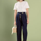 Susie Cropped Denim Trousers