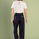 Susie Cropped Denim Trousers