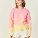 Ombre Crew Neck Knit