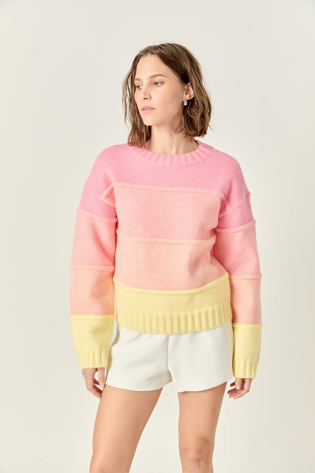 Ombre Crew Neck Knit