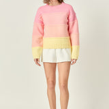 Ombre Crew Neck Knit