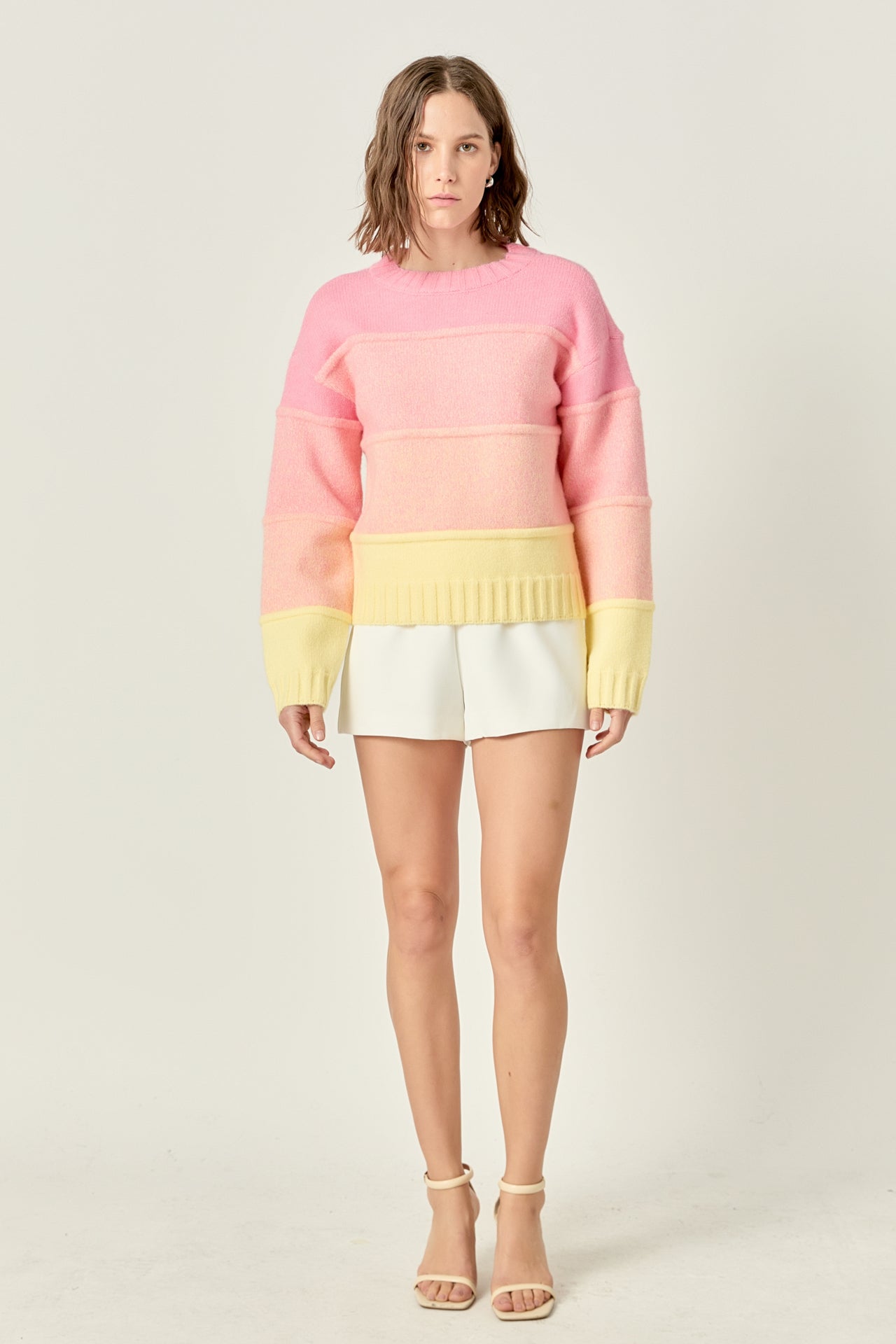 Ombre Crew Neck Knit