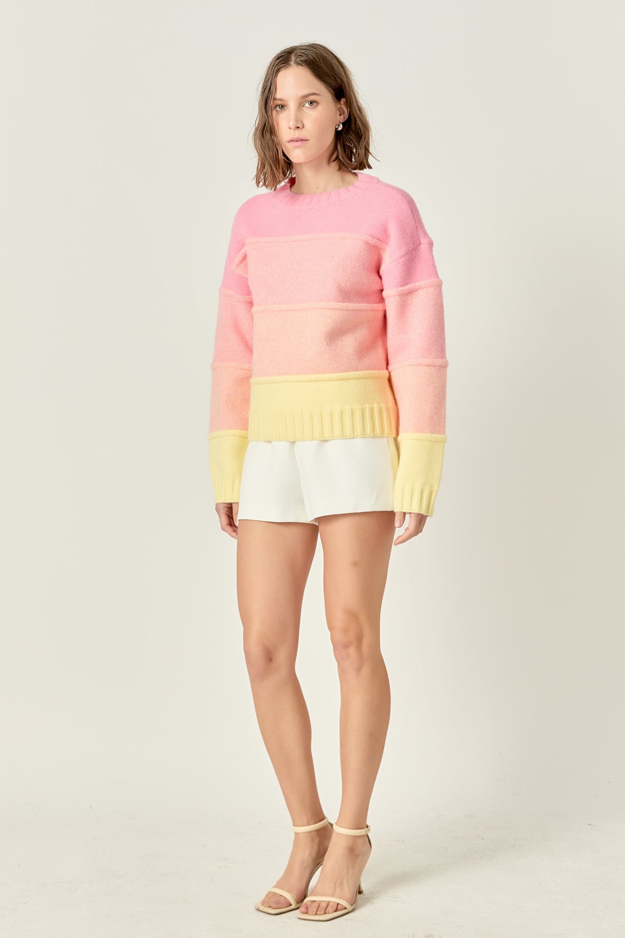 Ombre Crew Neck Knit