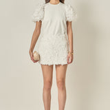 Charlotte Flower Mini Skirt