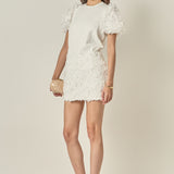 Charlotte Flower Mini Skirt