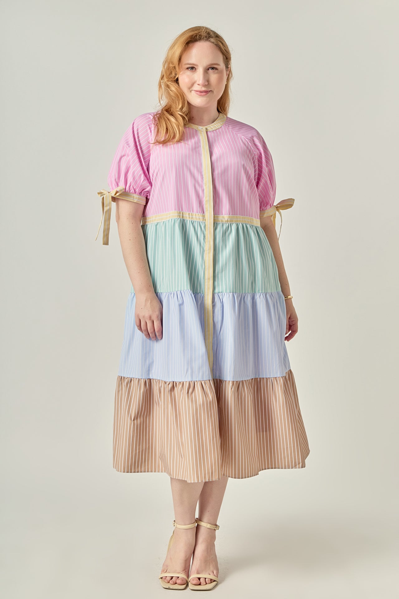 english factory tiered midi dress English Factory