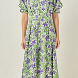 Floral Printed Midi Dress