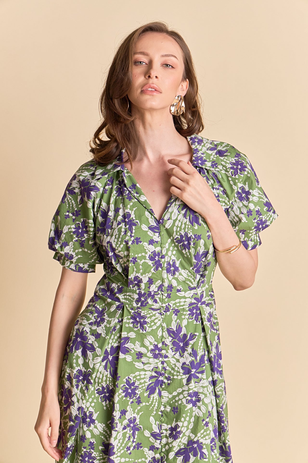english factory floral midi dress English Factory