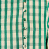 Gingham Check Midi Dress