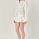 Ruffled Micro Mini Romper