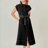 Modern Structure Midi Dress