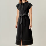 Modern Structure Midi Dress