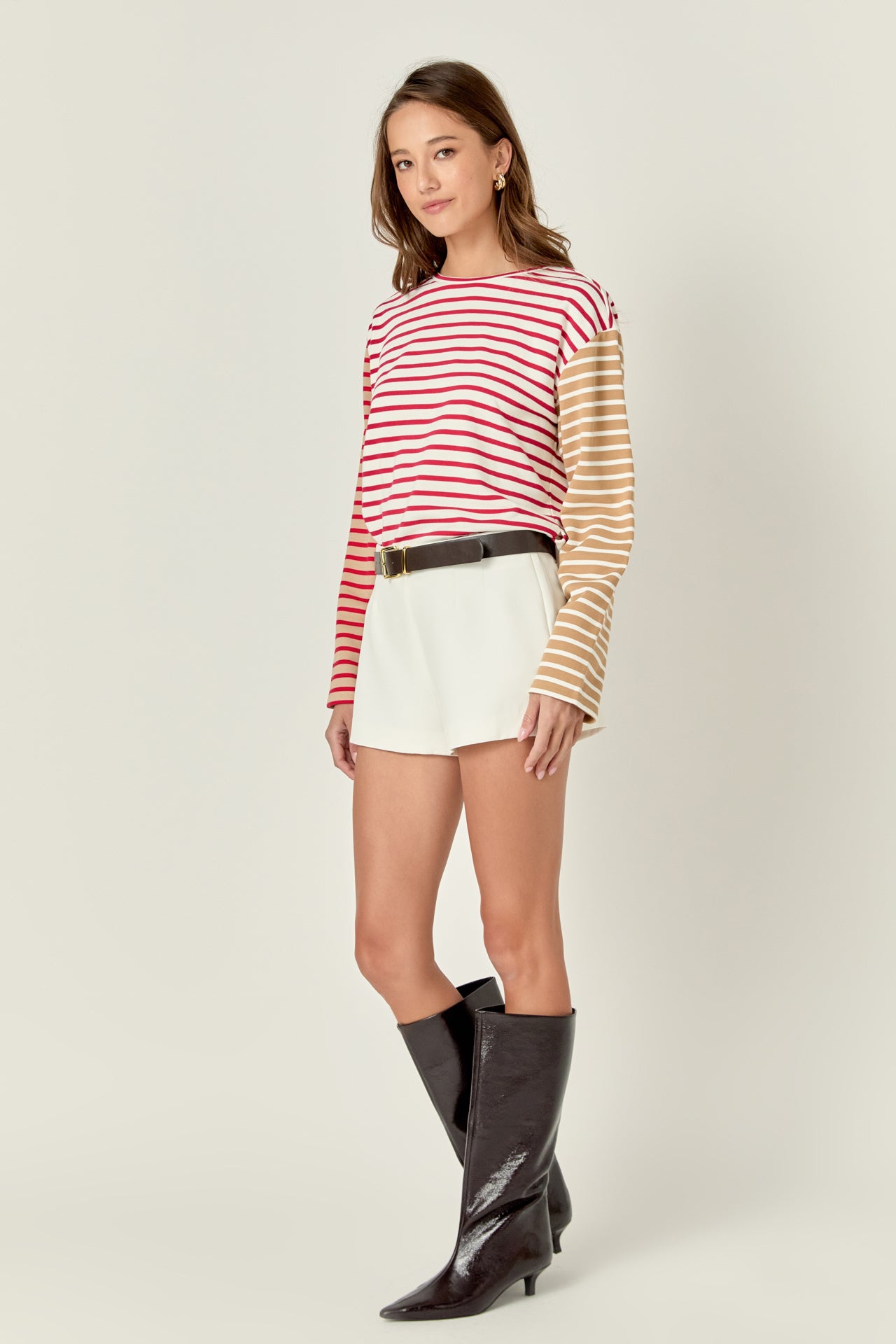 Stripe Color Block Sweatshirt