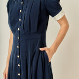 Luna Pleated Midi Dress